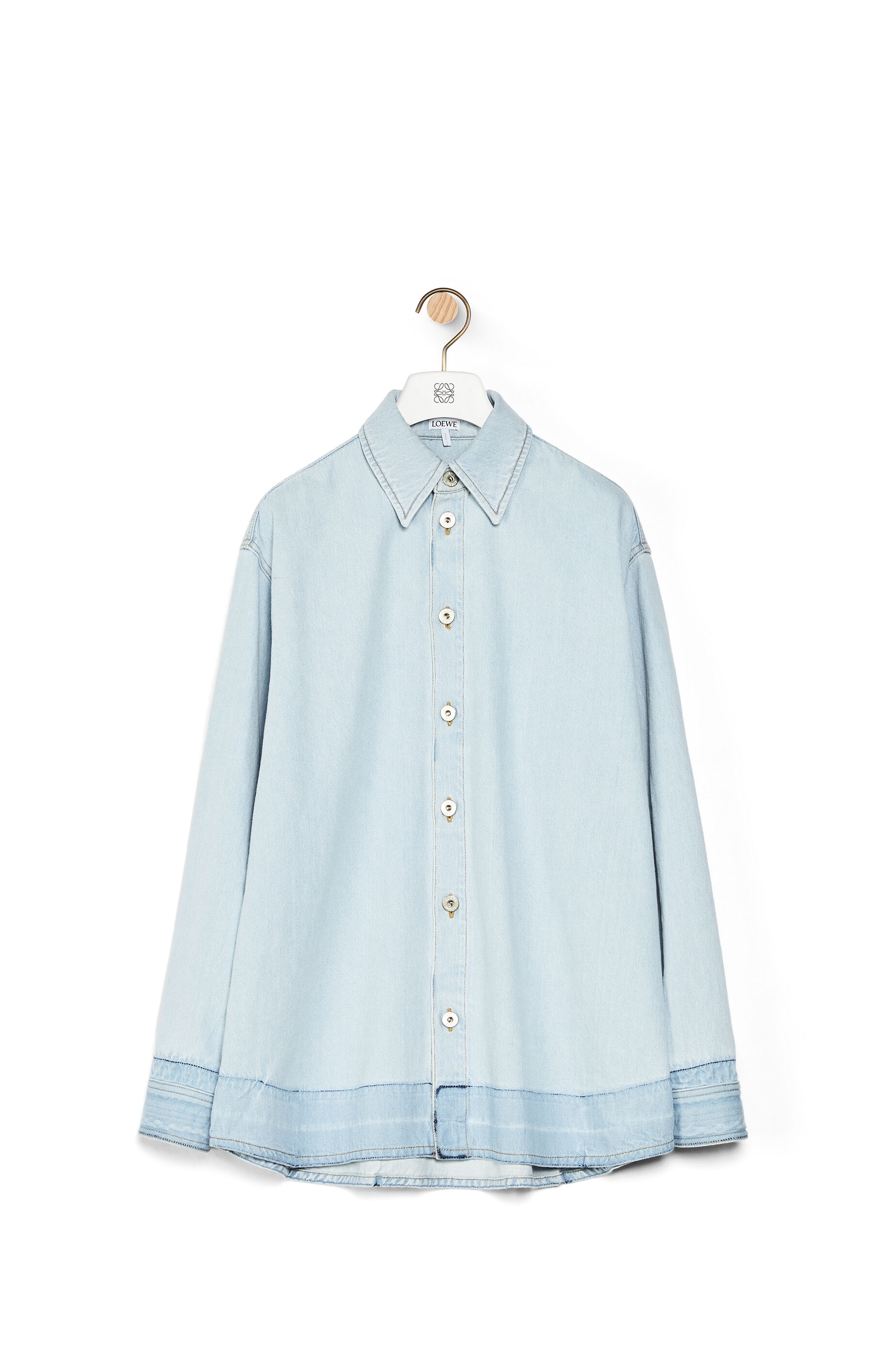 Oversize shirt in denim - 1