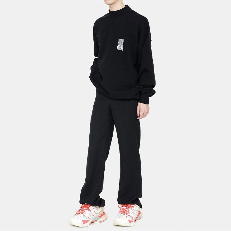 Balenciaga Barcode Crewneck Sweater 'Black' 652981TKVE61070 - 3
