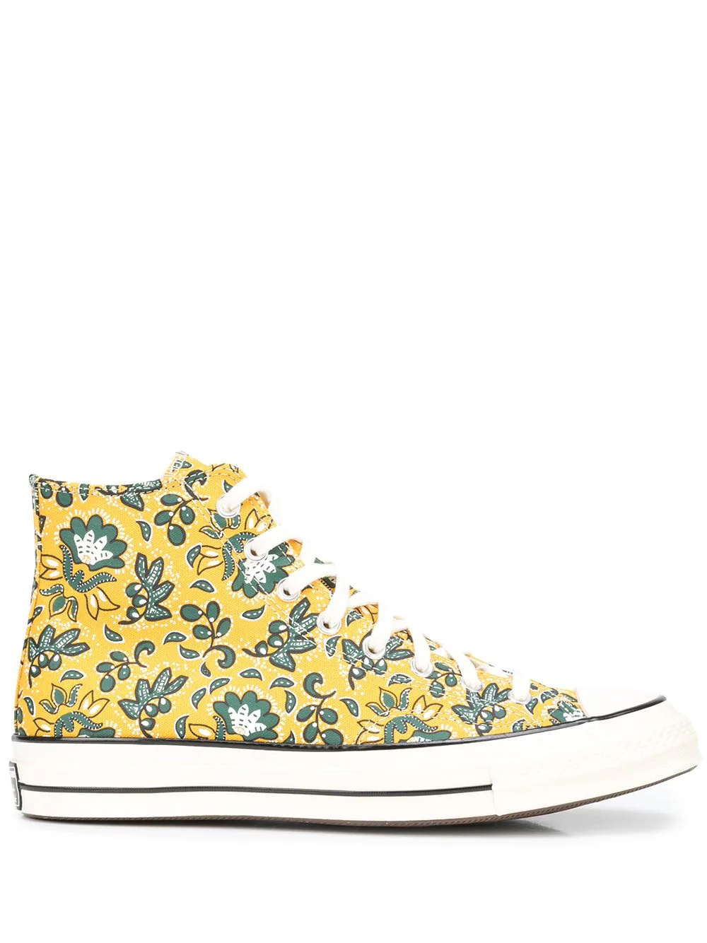 floral-print high-top sneakers - 1