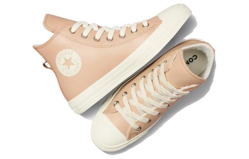 Converse (WMNS) Converse Chuck Taylor All Star Leather Faux Fur Lining 'Pink' A07945C outlook