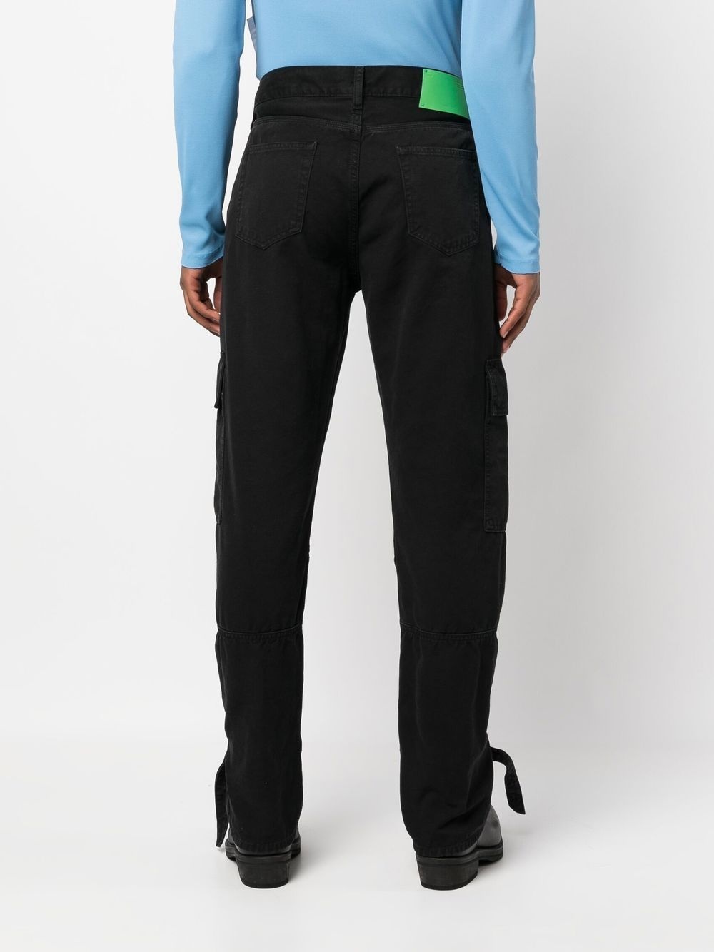 buckle-detail cargo trousers - 4