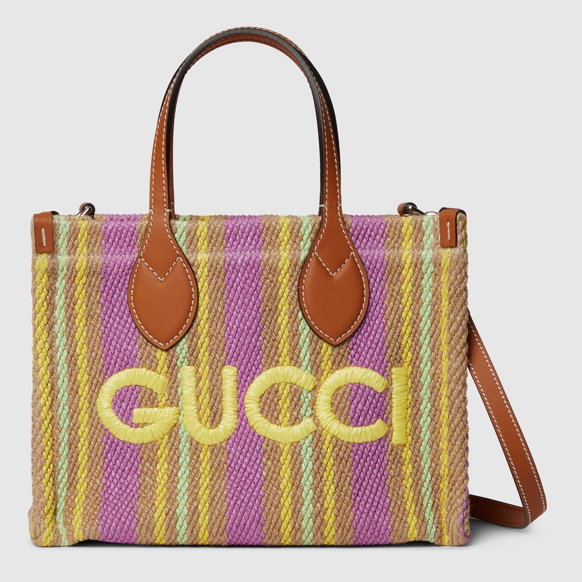 Small tote bag with Gucci patch - 1