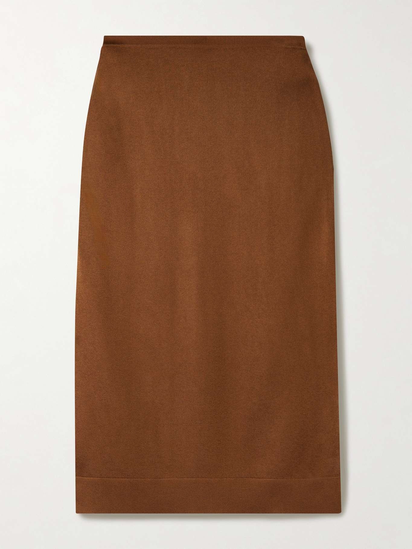 Satin-jersey midi skirt - 1