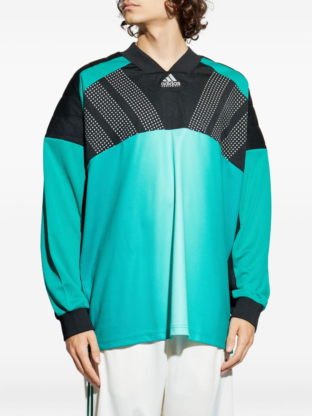 EQT colour-block dot-print jersey - 3