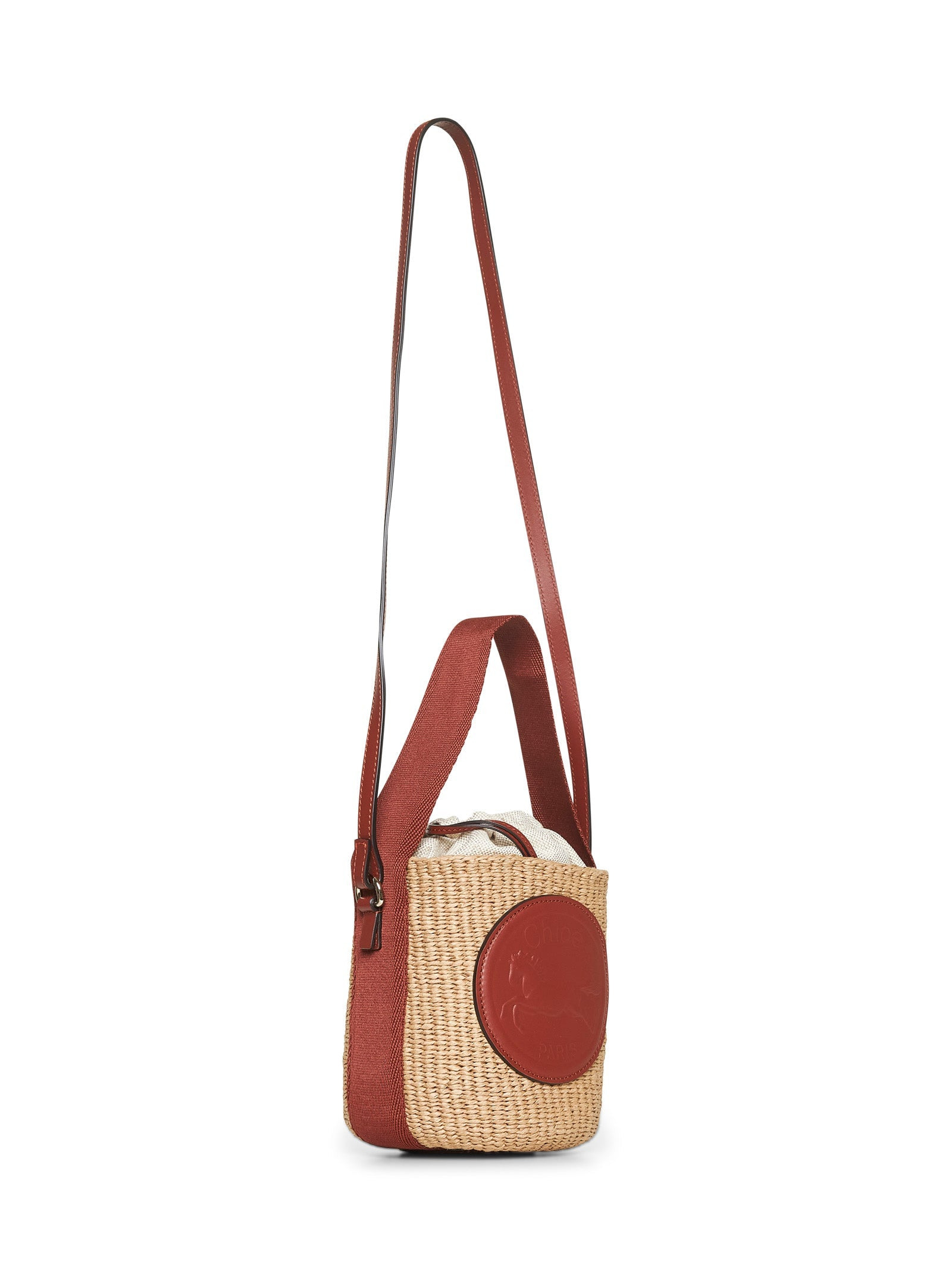Chloé Women Beige Horse Medal Small Basket Bag - 2