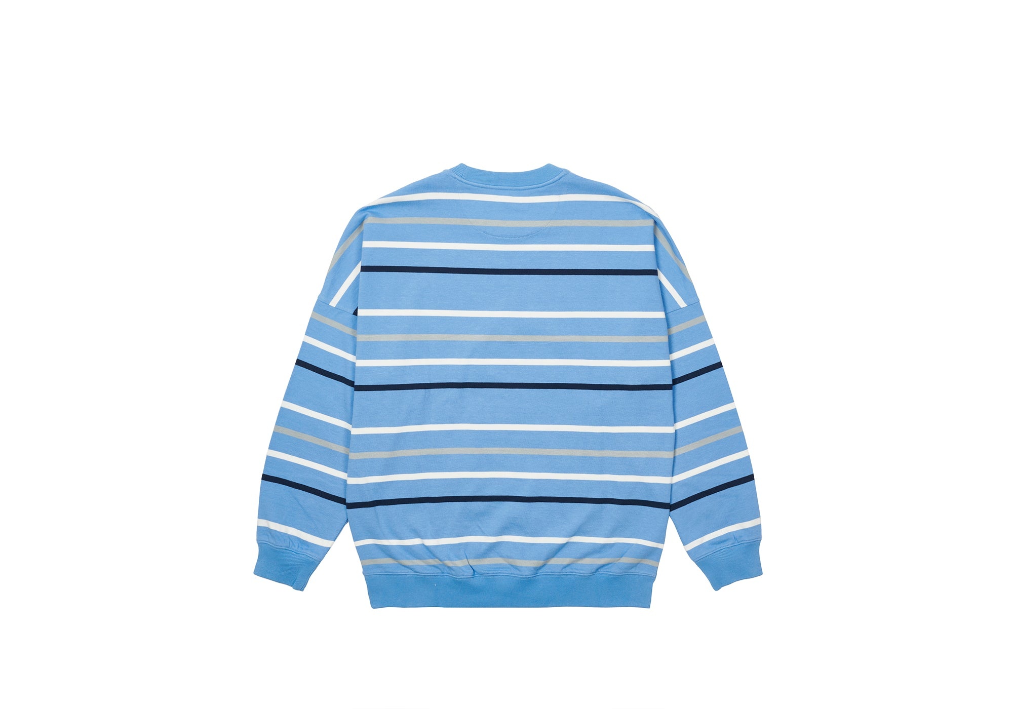 STRIPE DROP SHOULDER CREW BLUE - 2