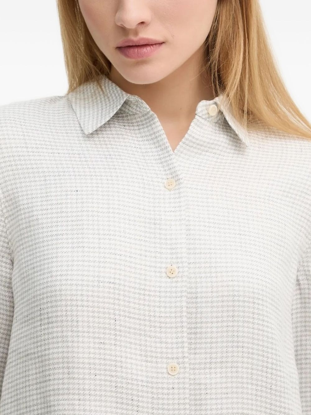 check-print shirt - 3