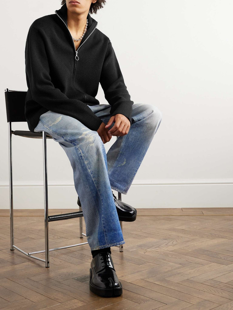 Our Legacy Funichan Merino Wool Zip-Up Sweater outlook