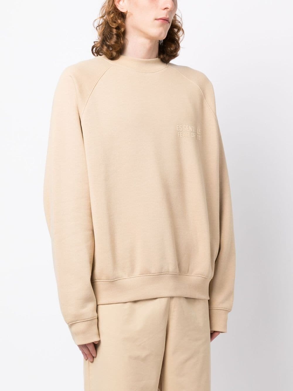 raglan-sleeve cotton-blend sweatshirt - 3