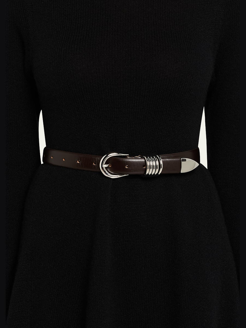 DÉHANCHE Hollyhock Leather Belt outlook