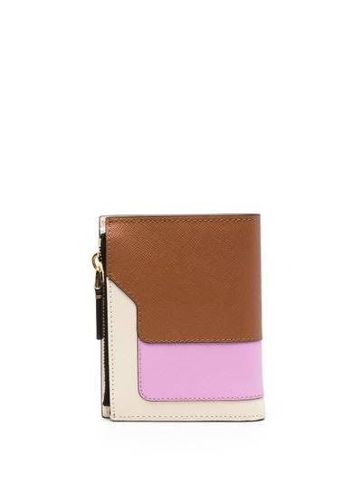 Marni colour-block leather wallet outlook