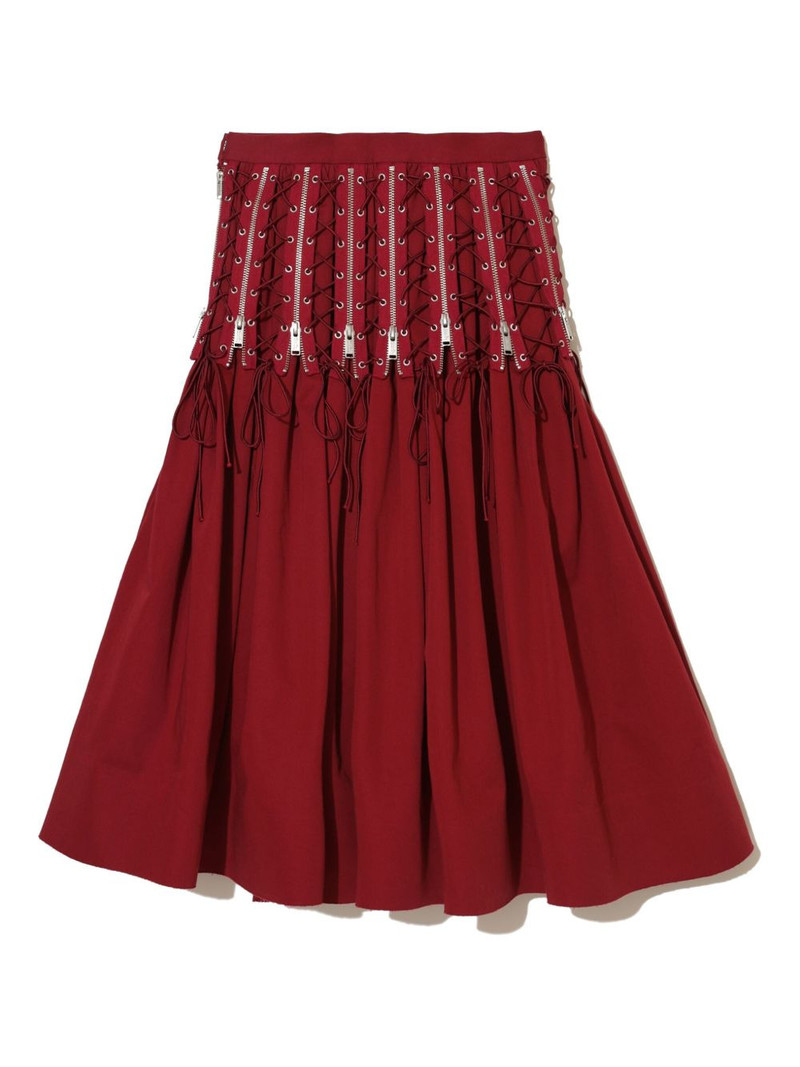 UNDERCOVER high-waisted pleated skirt outlook