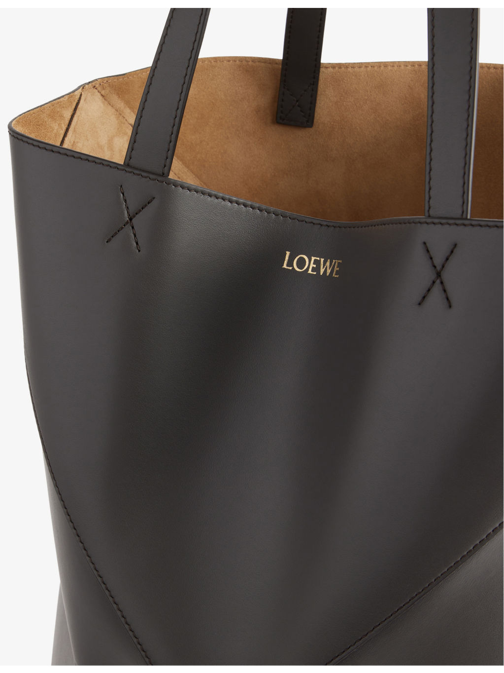 Puzzle Fold XL Leather Tote Bag - 3