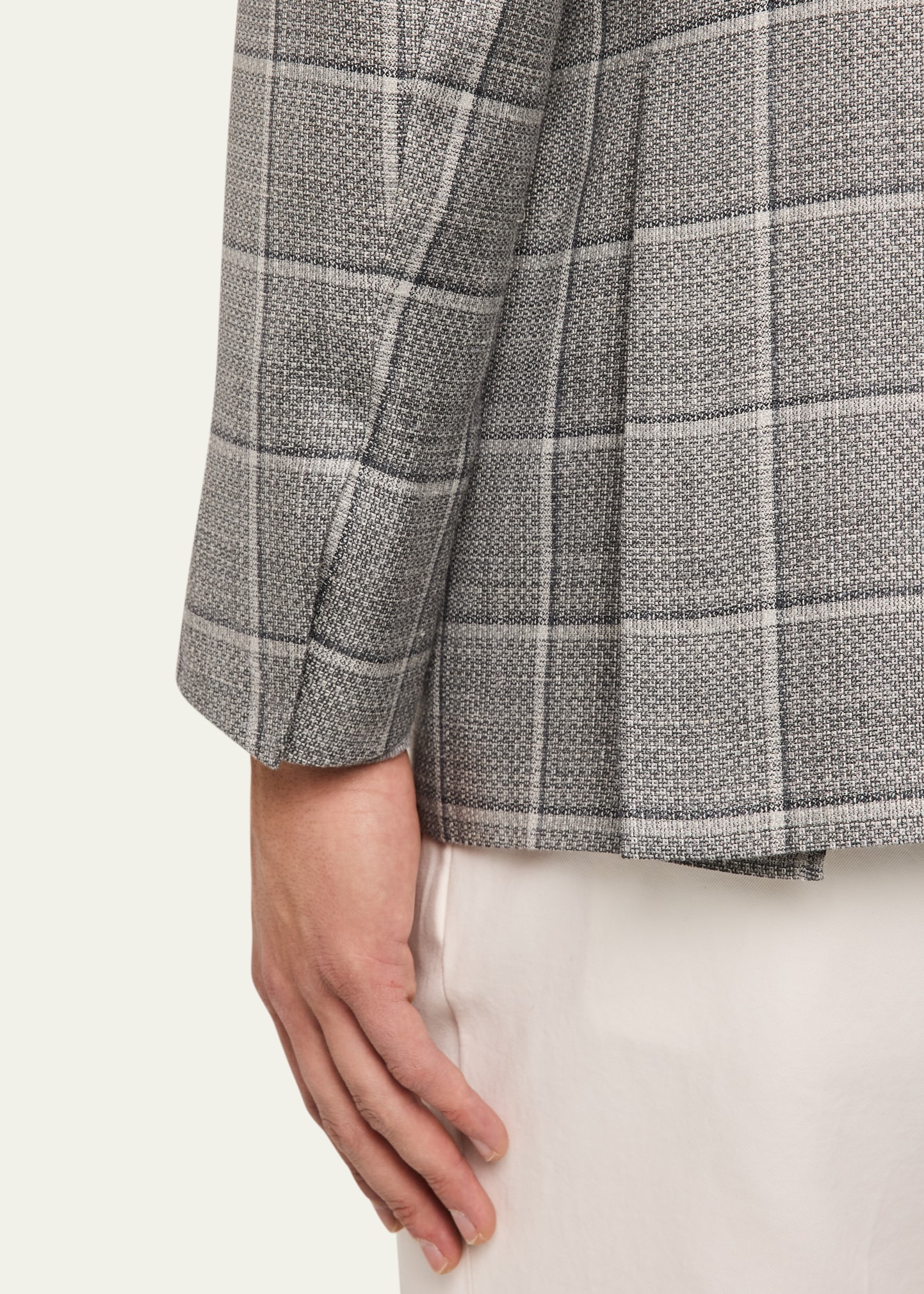 Men's Cashmere-Blend Plaid Sport Coat - 8