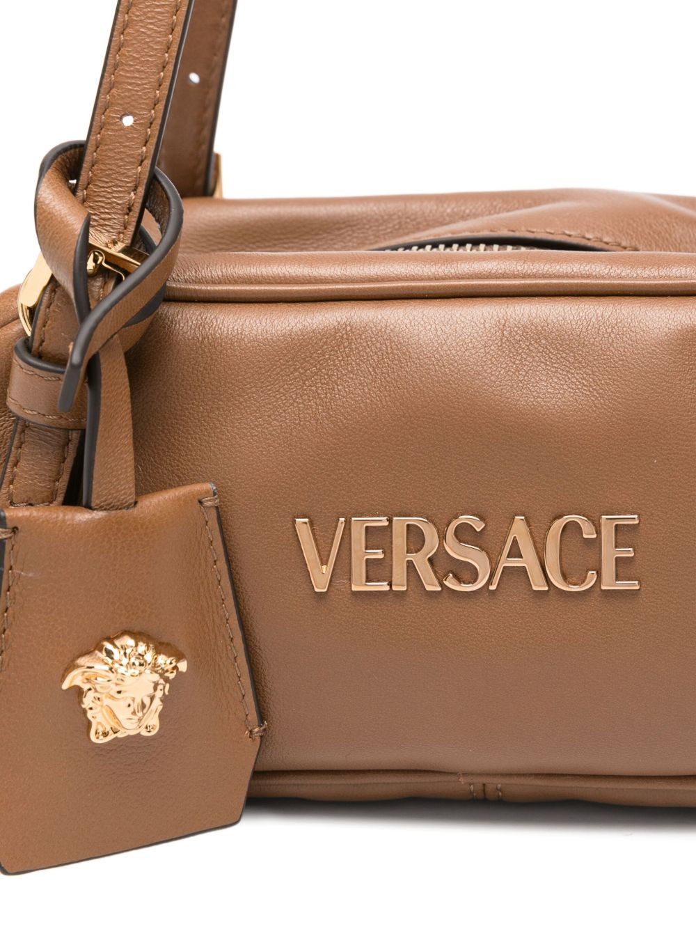 logo-plaque top-handle bag - 4