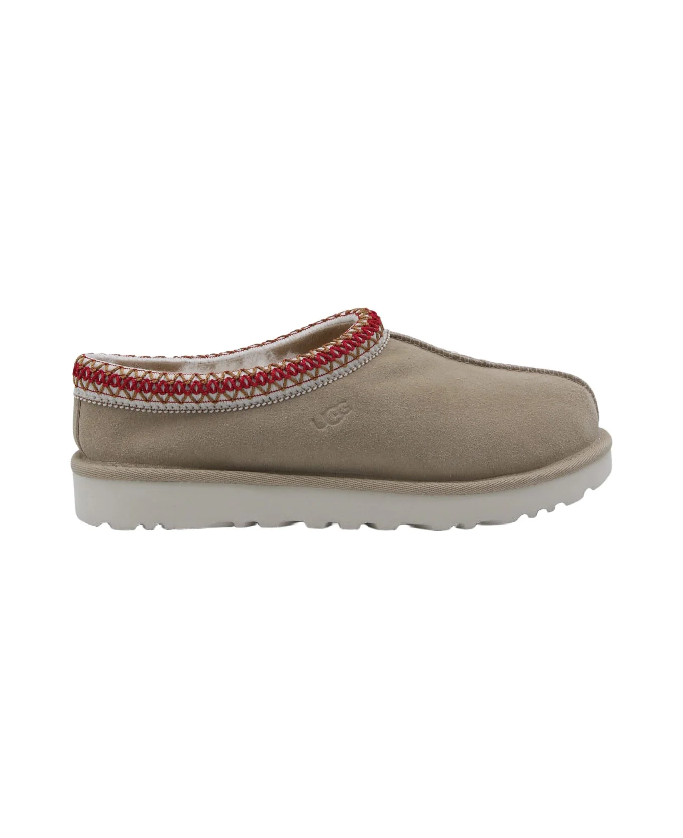 Beige Leather Tasman Ii Flats - 1