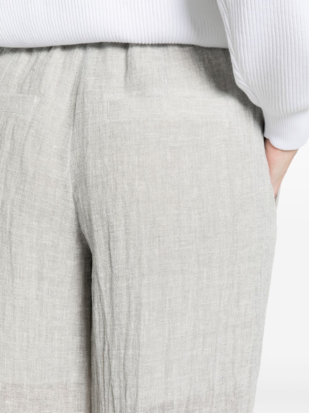high-waist palazzo trousers - 5