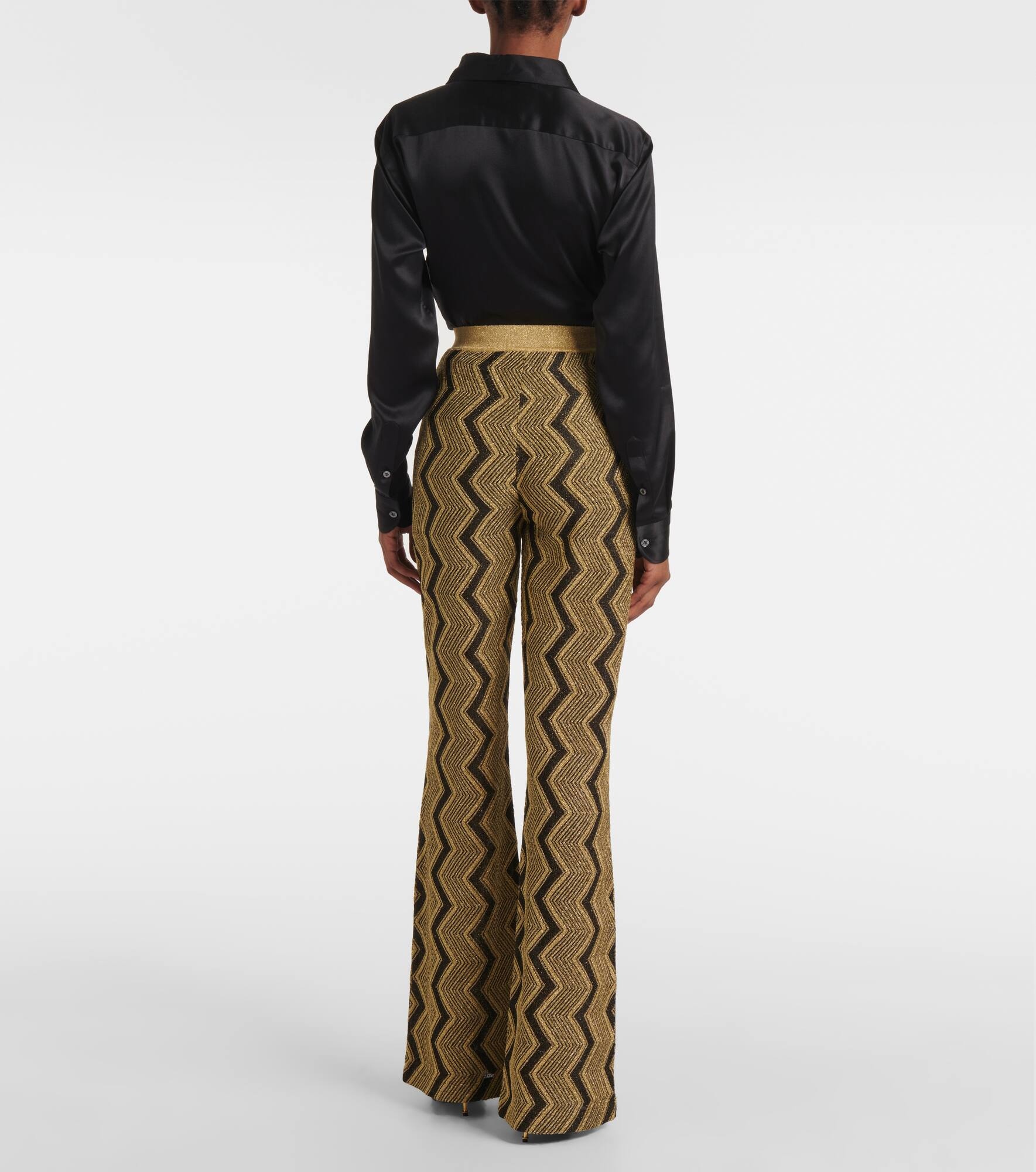 Zigzag flared pants - 3