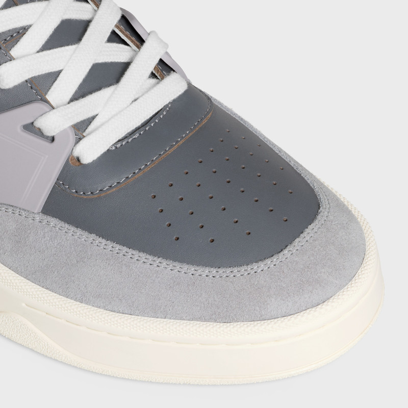 CELINE TRAINER CT-09 LOW LACE-UP SNEAKER IN SUEDE CALFSKIN, CALFSKIN AND MESH 4