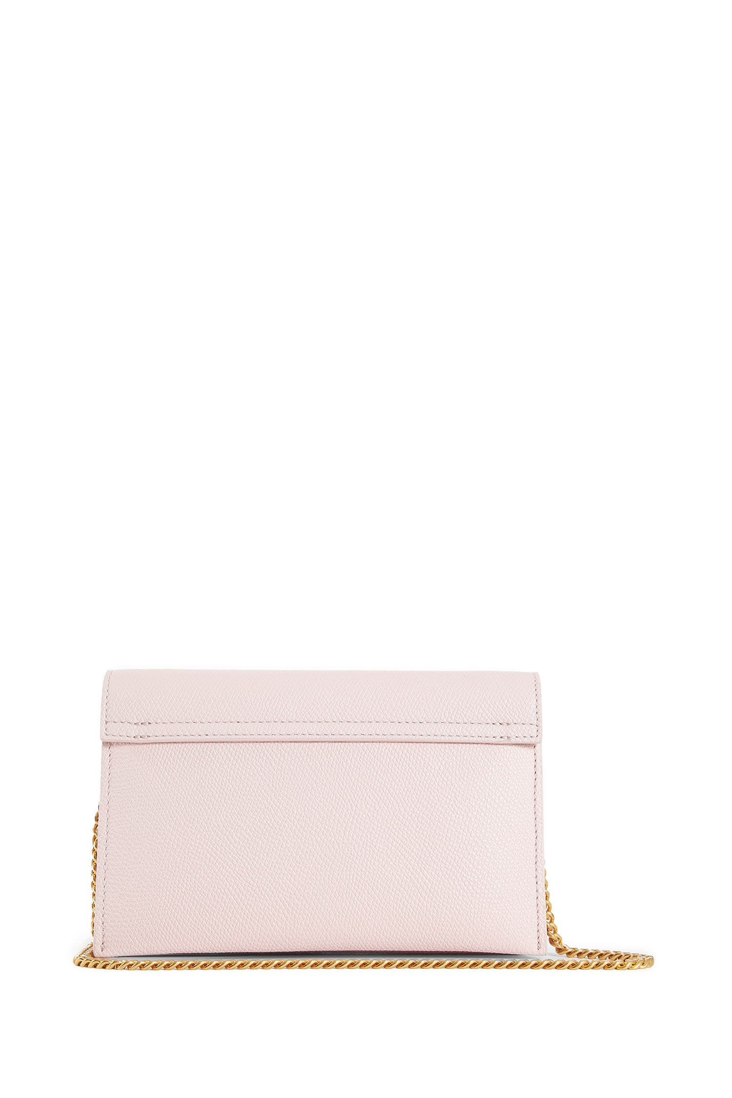 Vlogo Grainy Leather Wallet With Chain - 3