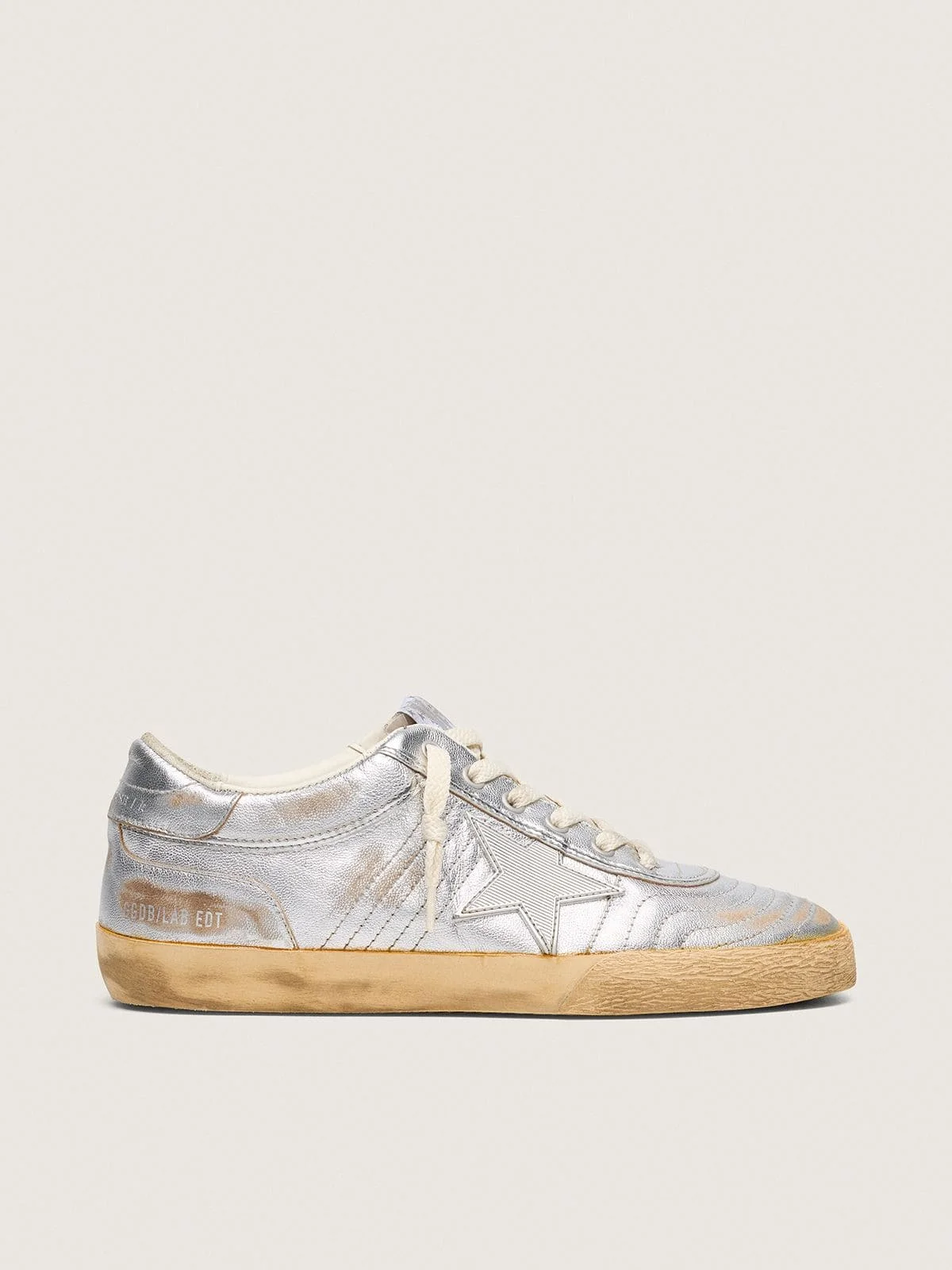 Men's Super-Star LAB in metallic nappa with silver TPU star - 1
