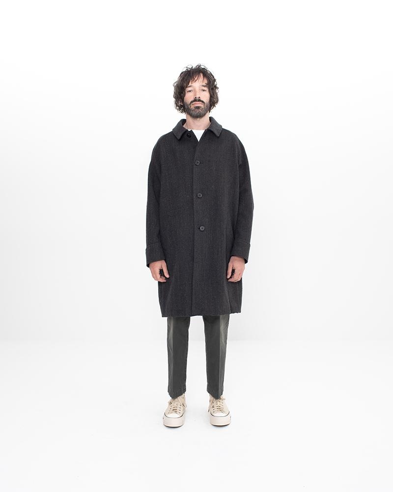 REMI COAT HB TWEED BLACK - 3