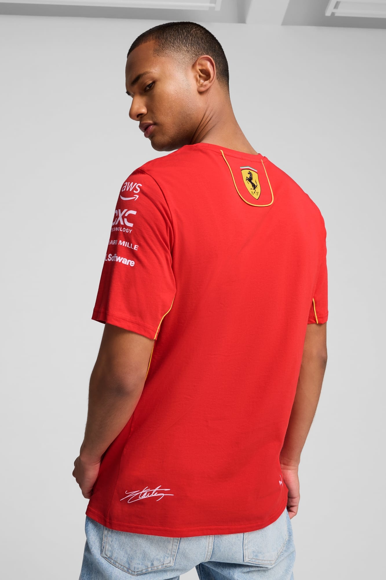 Scuderia Ferrari Leclerc Men's Tee - 6