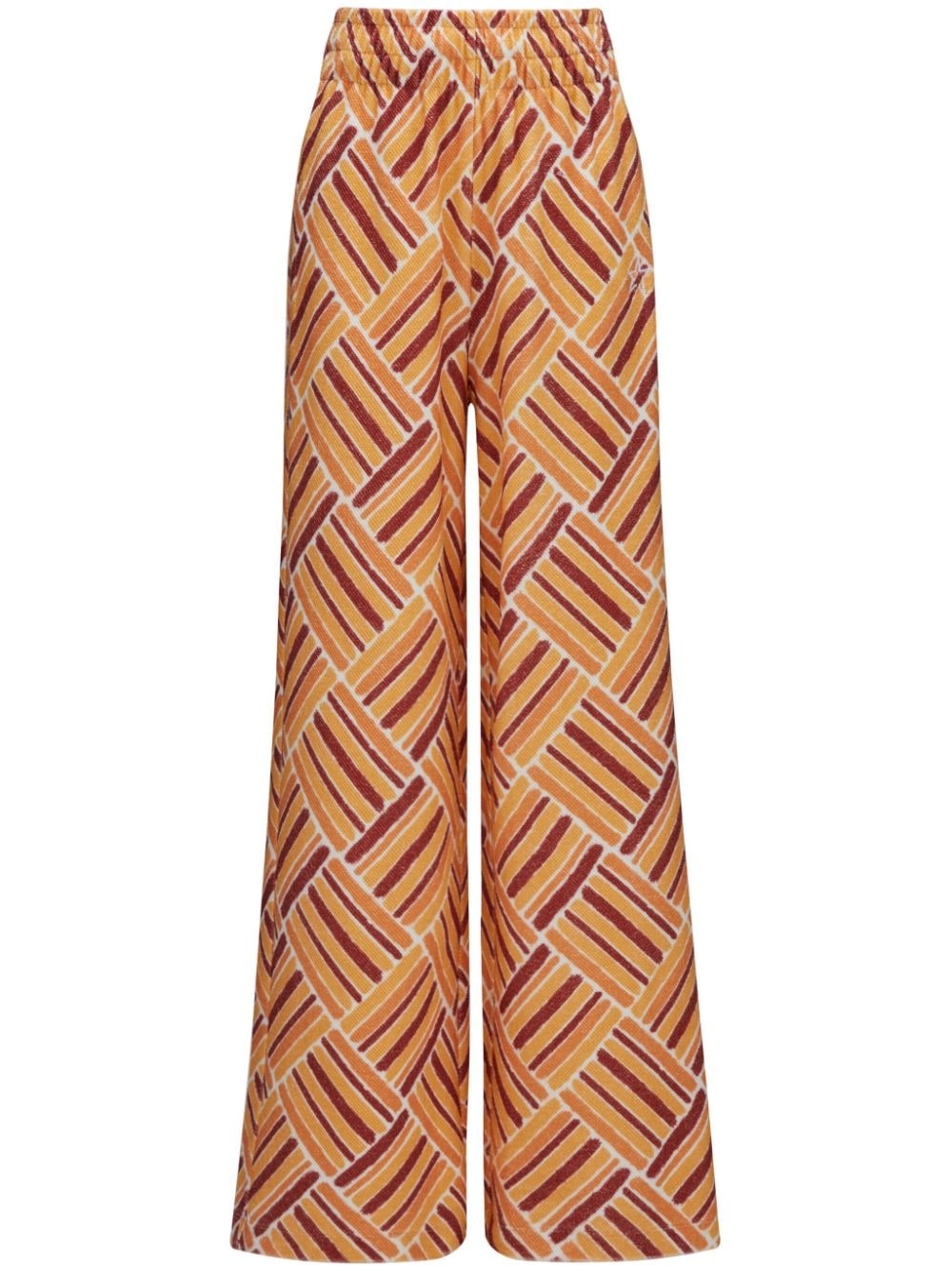 Eularia geometric-print cotton trousers - 1