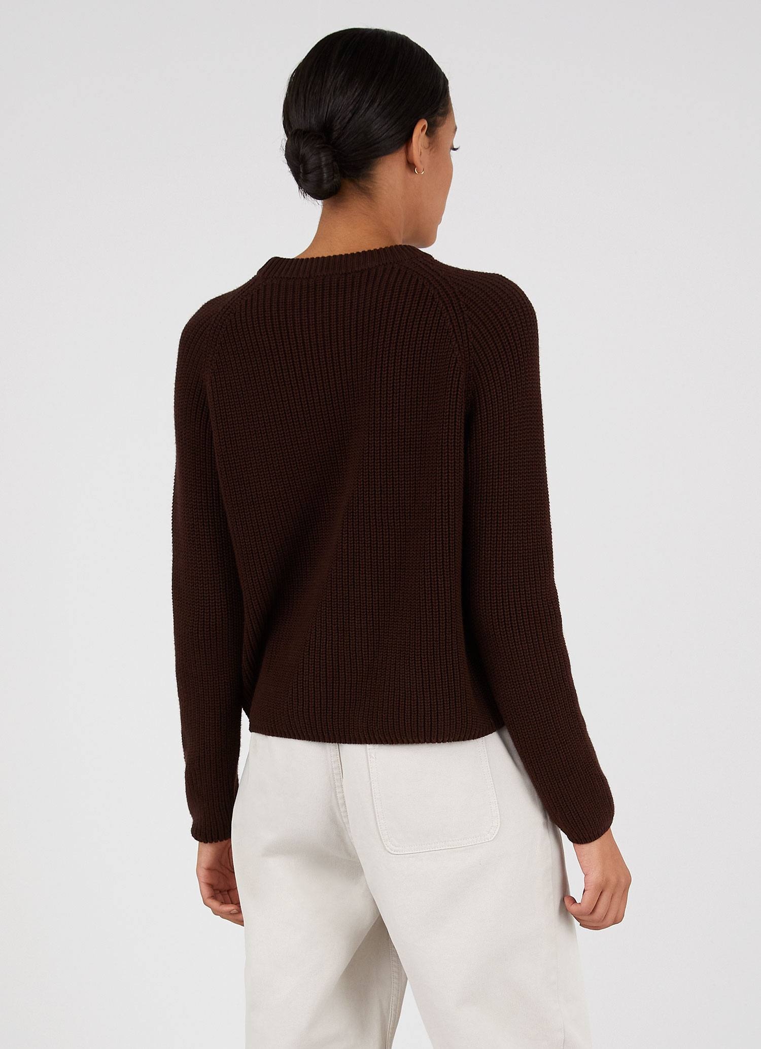 Cotton Boxy Crew Neck Jumper - 3