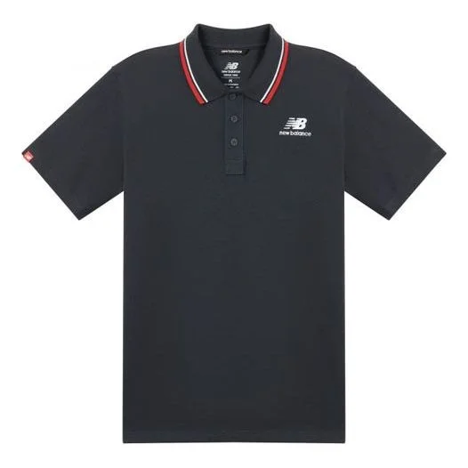 New Balance Classic Short Sleeve Polo Shirts 'Navy' AMT01983-ECL - 1