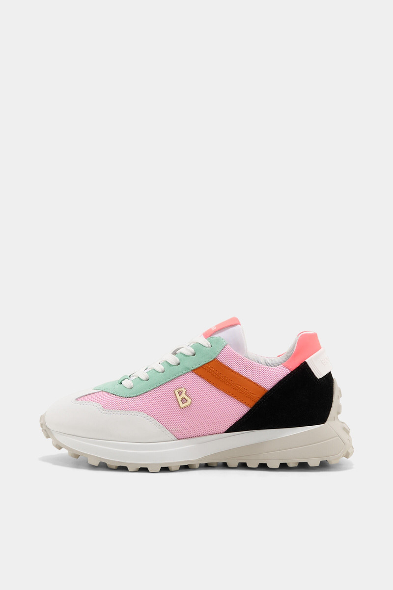 Charlotte Sneakers in Rose/White/Green 1
