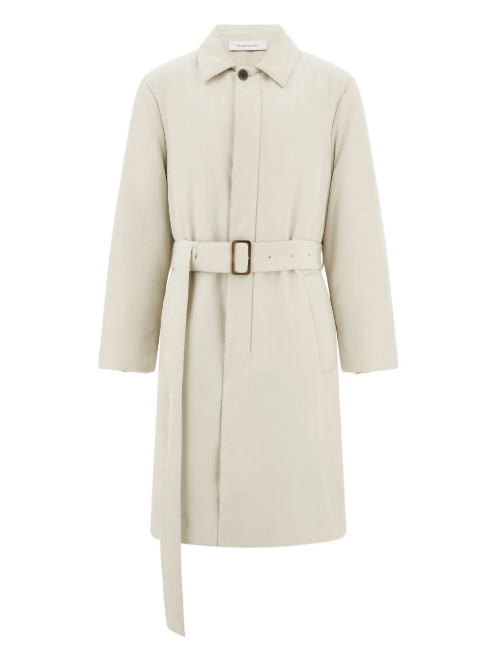 padded belted trench - 1