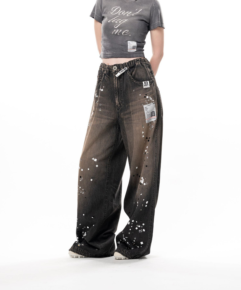 Embellished Denim Pants 4