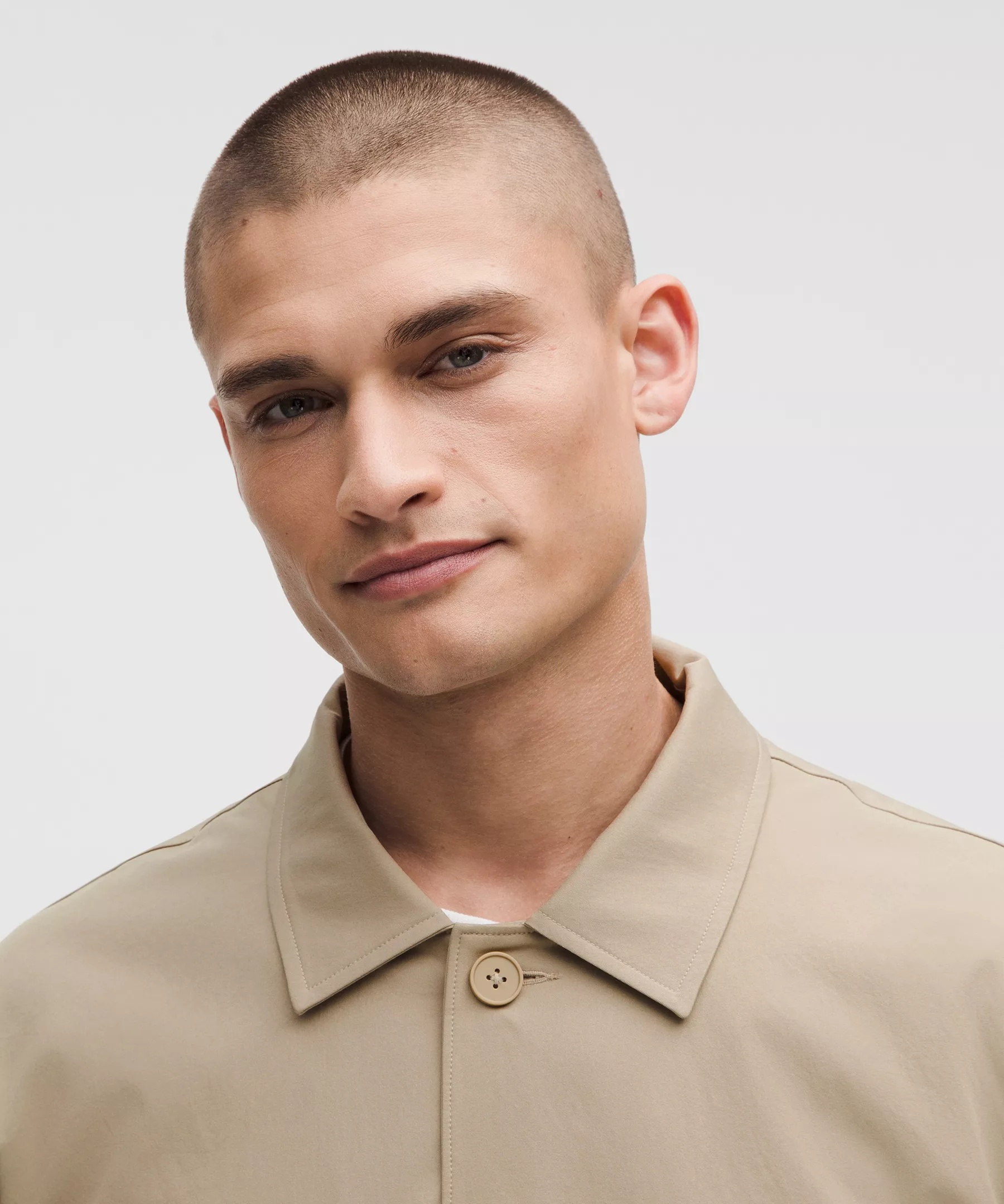 Woven Button-Up Overshirt - 4