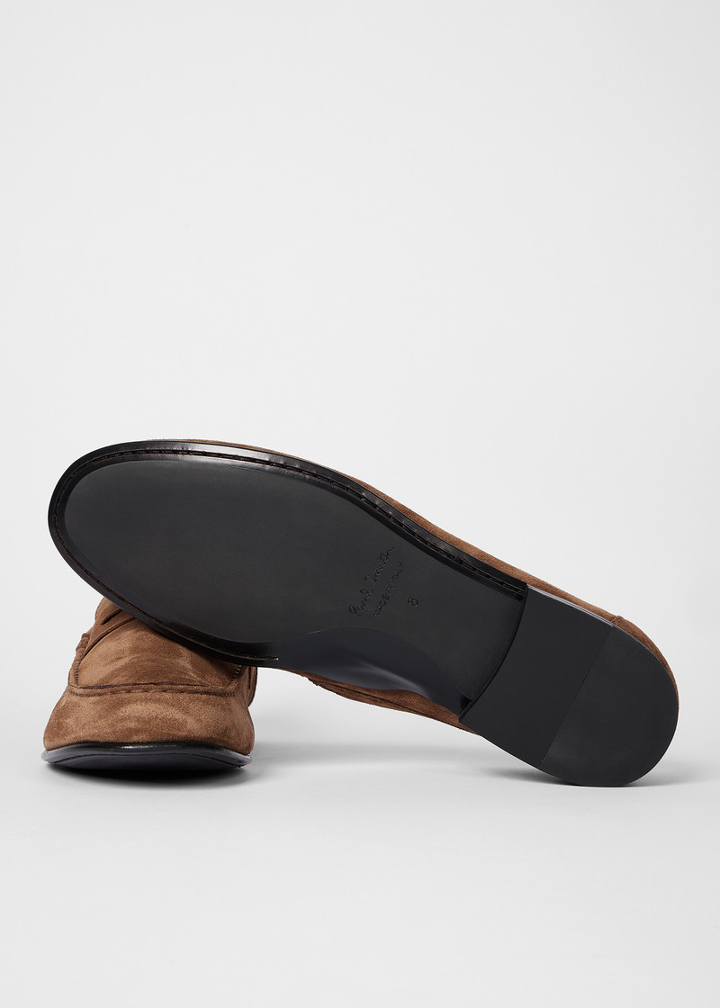 Brown Suede 'Sellers' Loafers 5