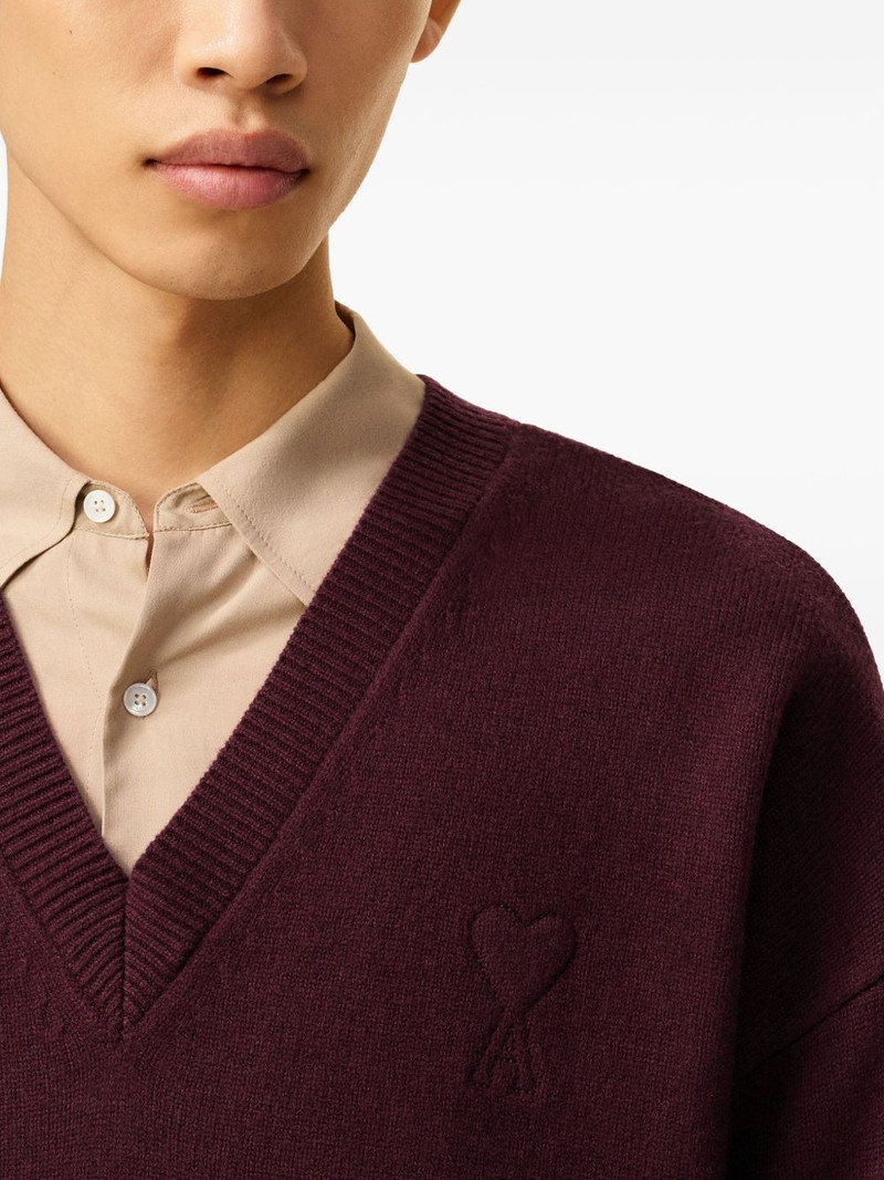 Ami De Coeur V-Neck wool sweater 5