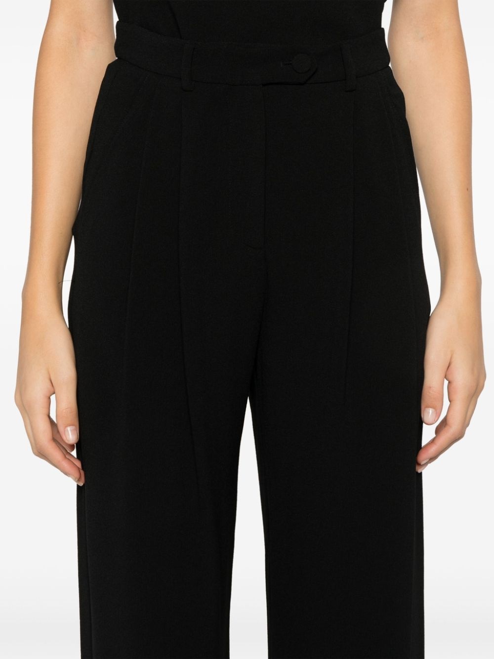 pleat sablé trousers - 5