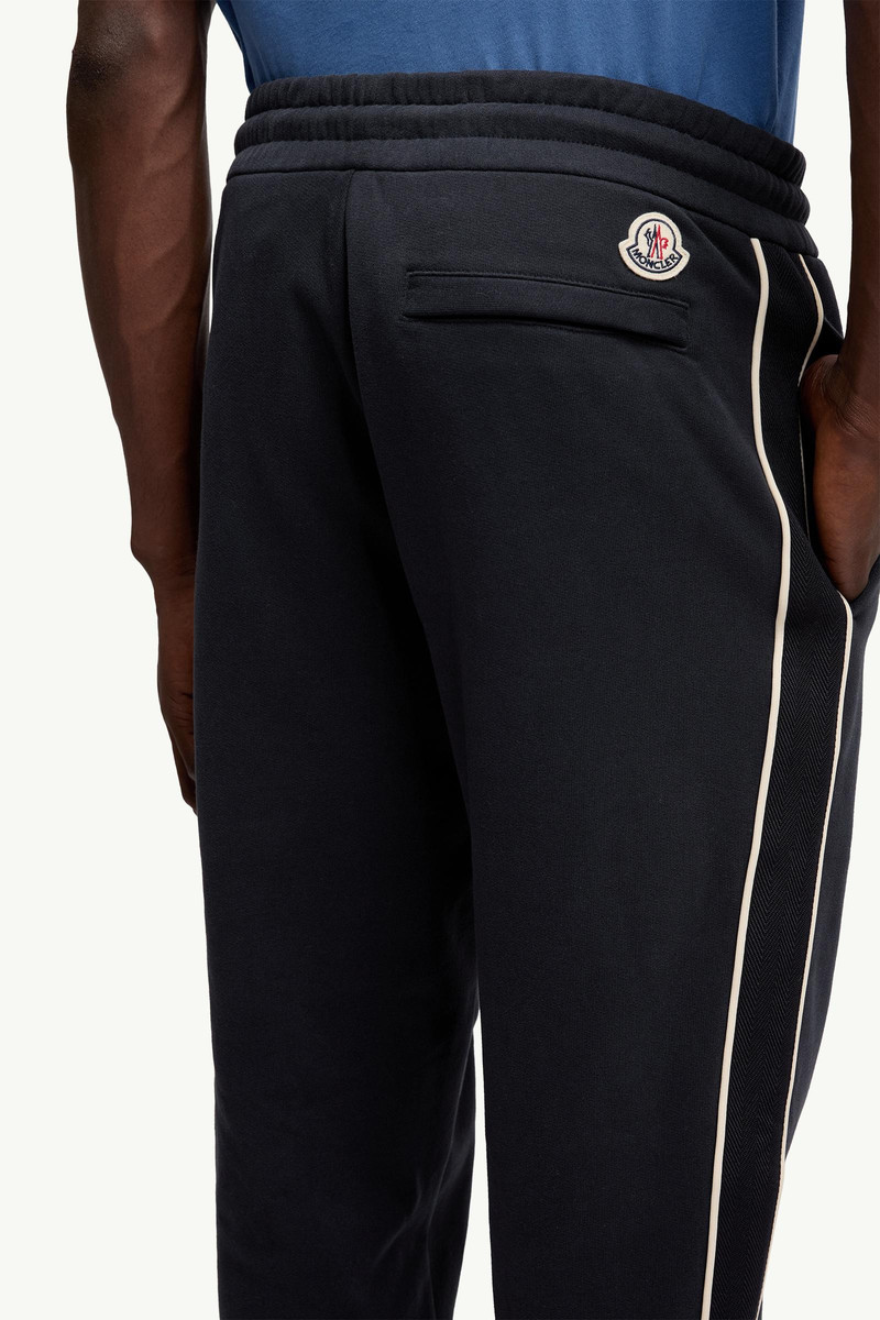 Stripe-Trimmed Cotton Sweatpants 6