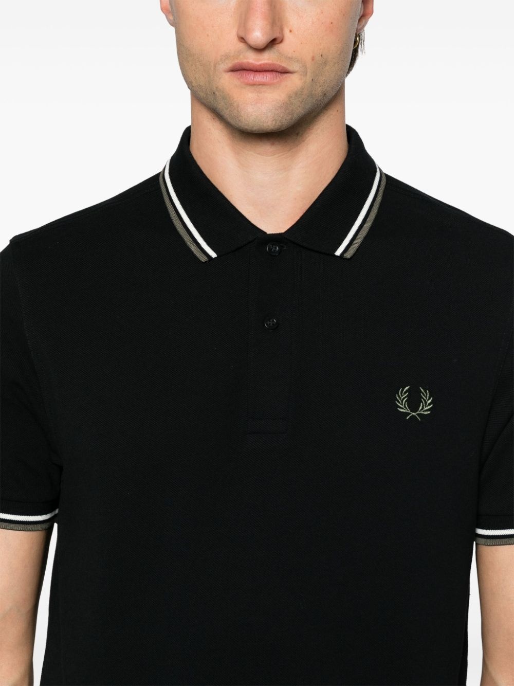logo-embroidered polo shirt - 5