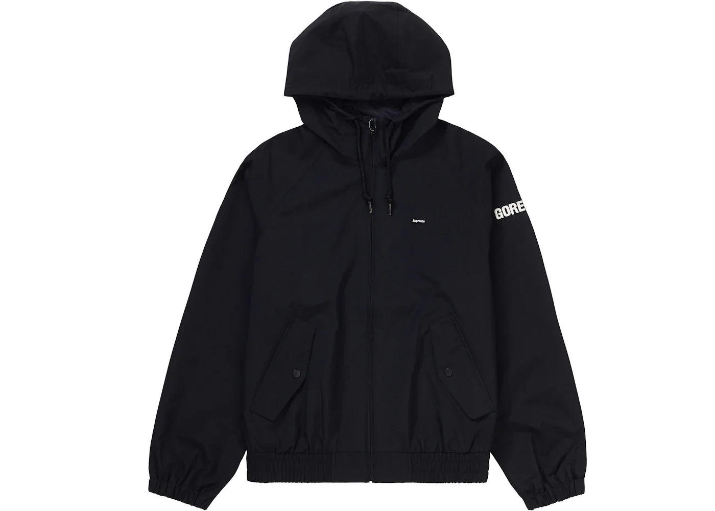 Supreme GORE-TEX Hooded Harrington Jacket Black - 1