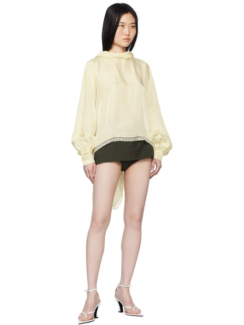 pushBUTTON Off-White Two Way Blouse outlook