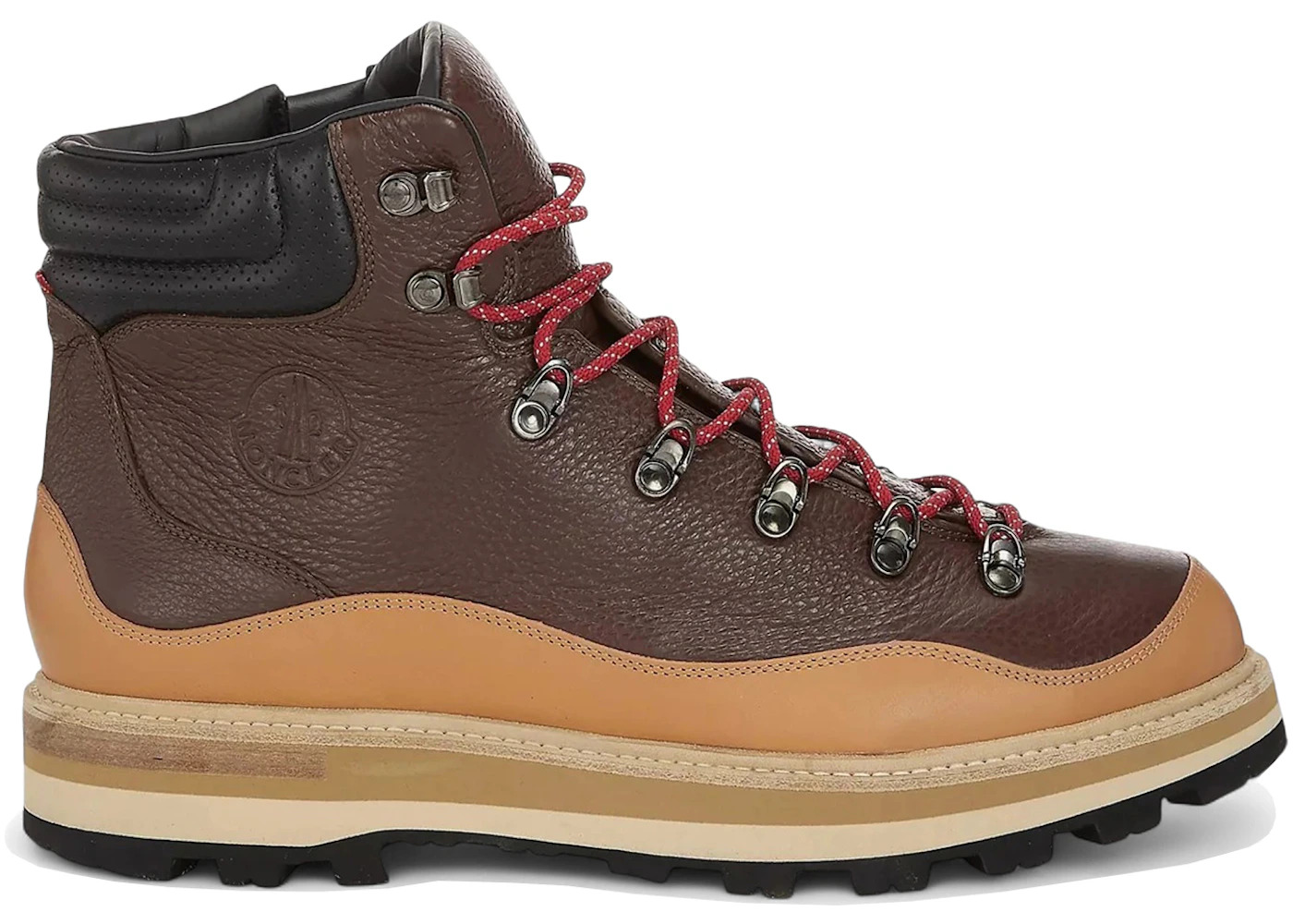 Moncler Peka Trek Leather Hiking Boots Brown - 1
