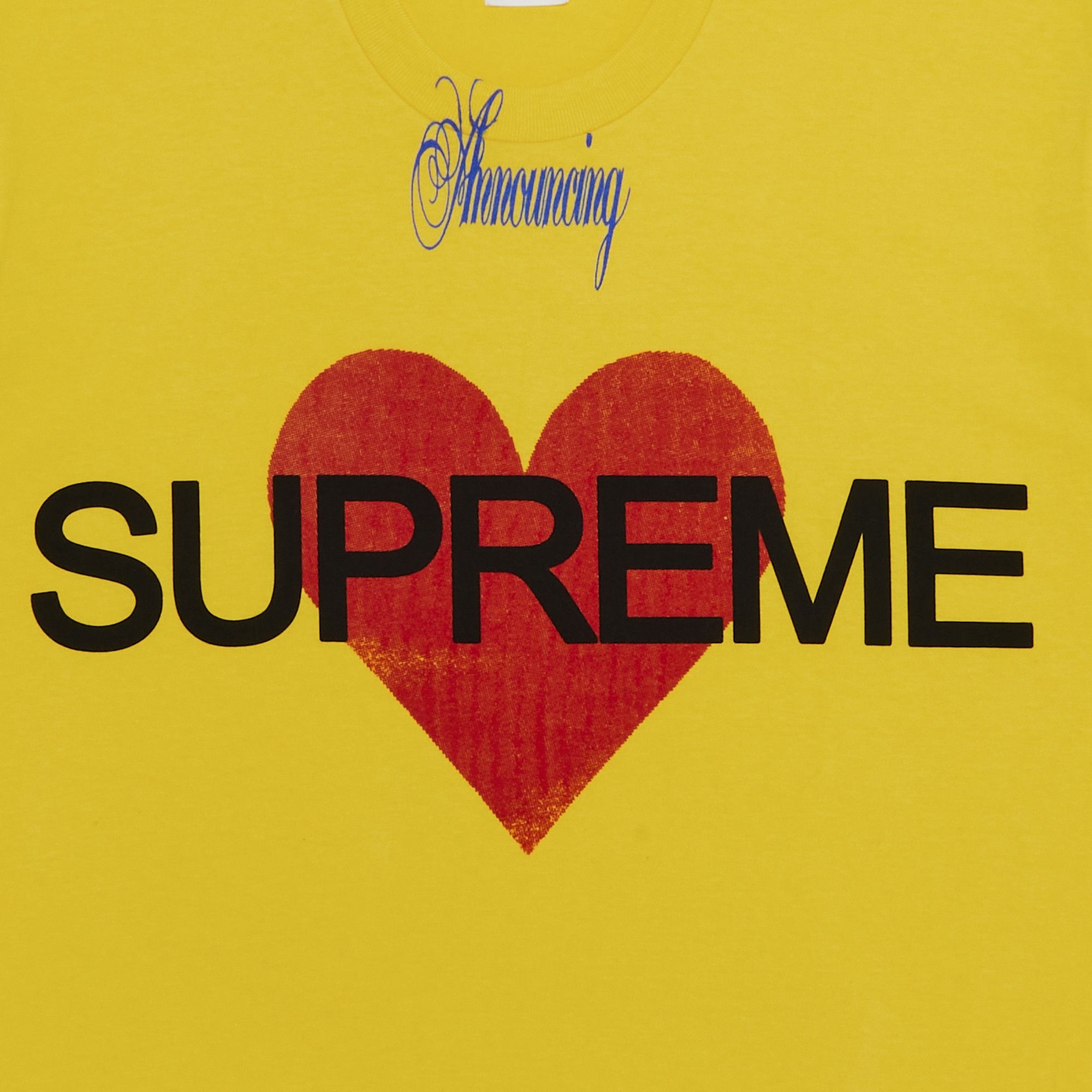 Supreme Announcing Tee 'Yellow' - 2