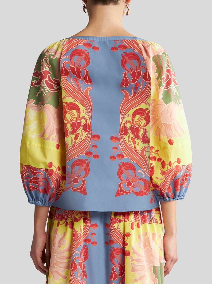 PRINTED COTTON BLOUSE - 5