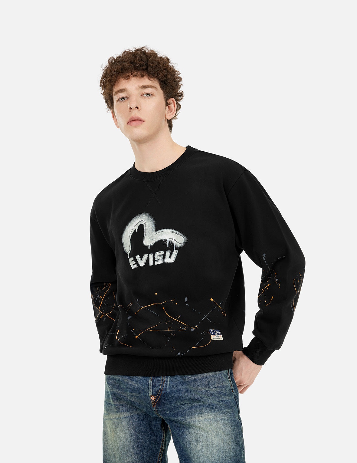 Logo and Seagull Print Relax Fit Sweatshirts - 5