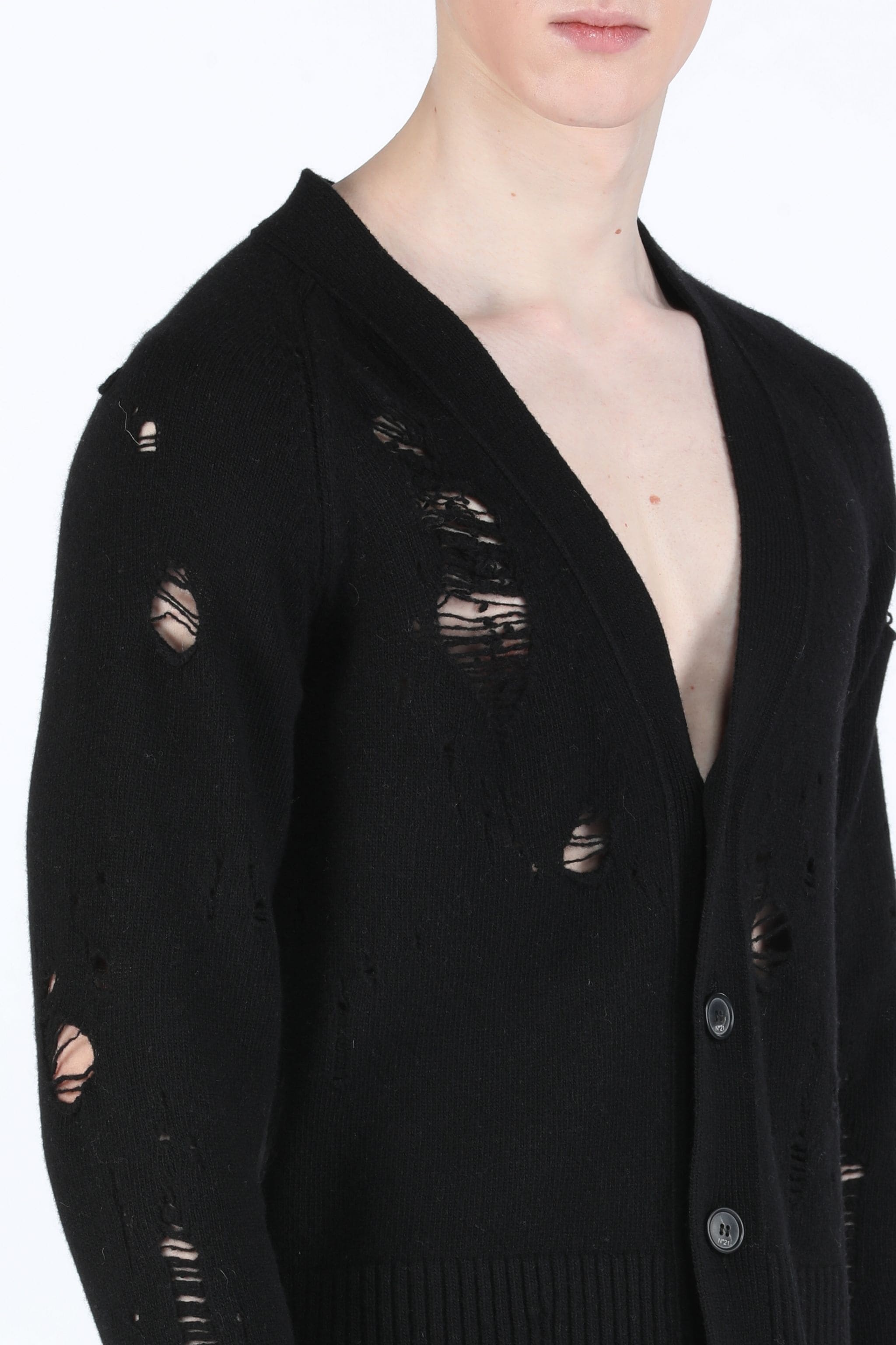 DISTRESSED CARDIGAN - 5