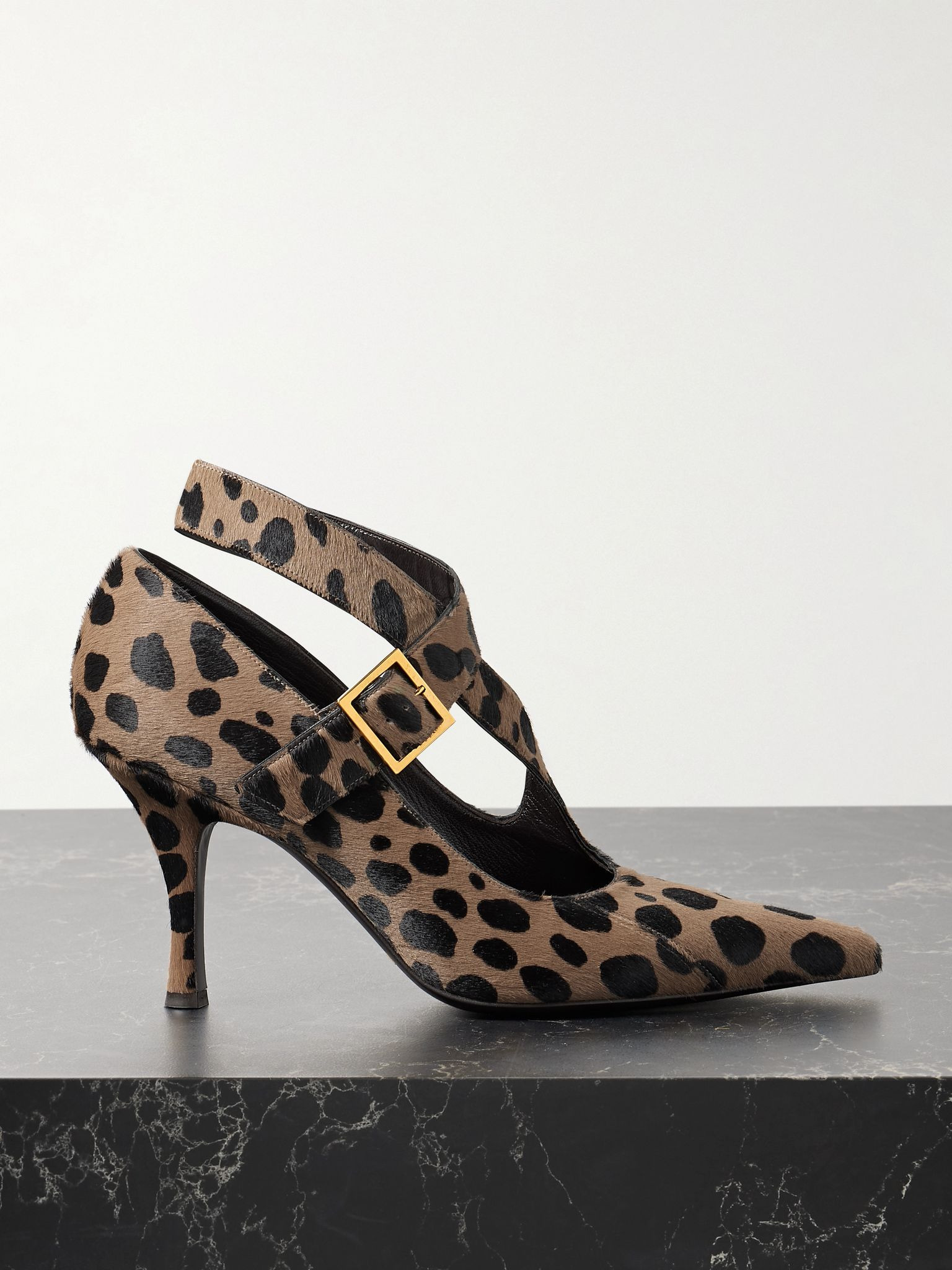 Sloan leopard-print calf hair pumps Leopard print - 1