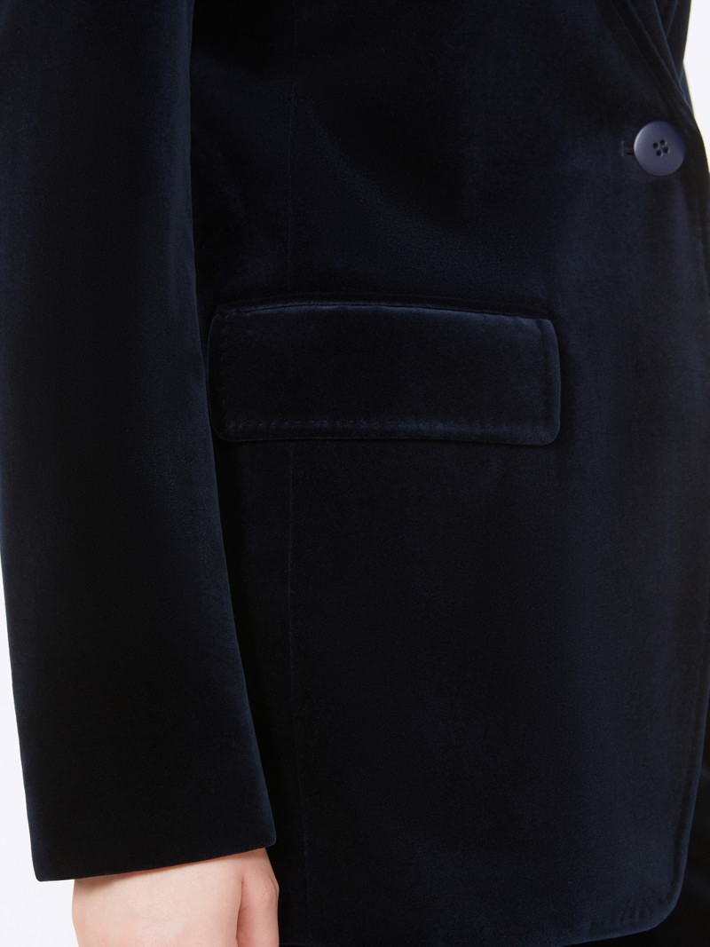 QUADRO Smooth velvet blazer 5