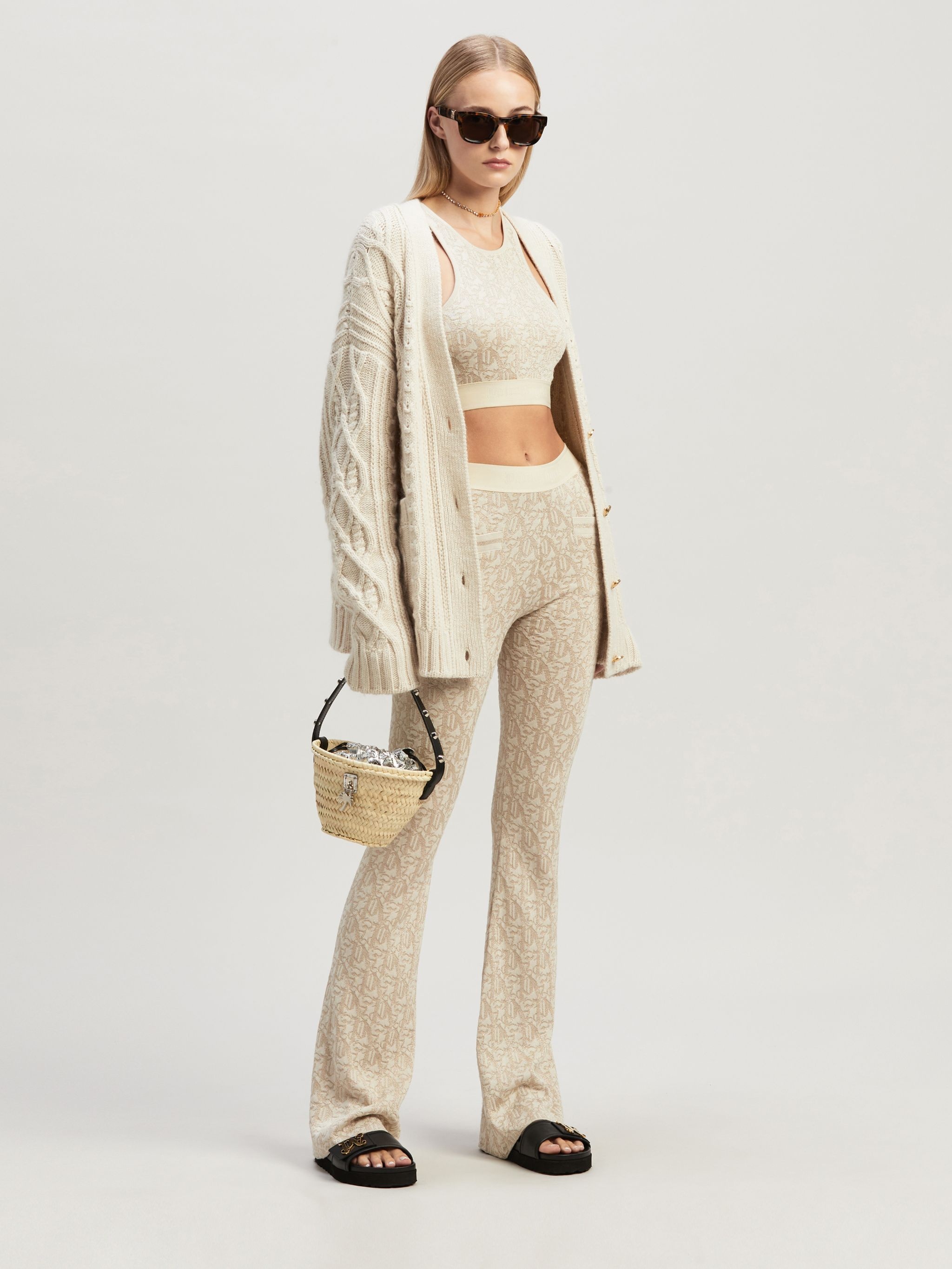 Monogram Jaquard Knit Pants - 2