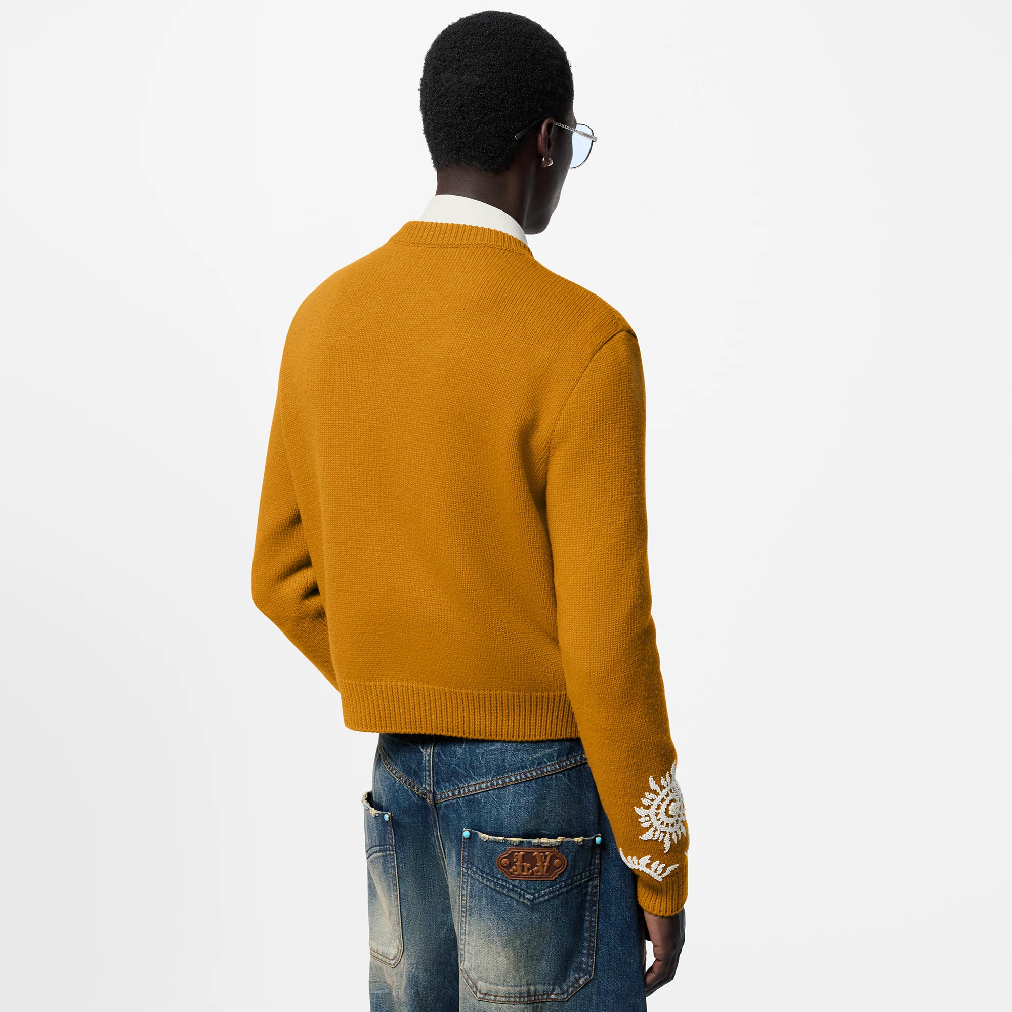 Embroidered Merino Wool Cardigan - 5
